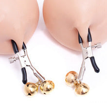 Metal Double Bell Breast Clip Nipple Stimulator Sex Toy For Adults-EROSREALM